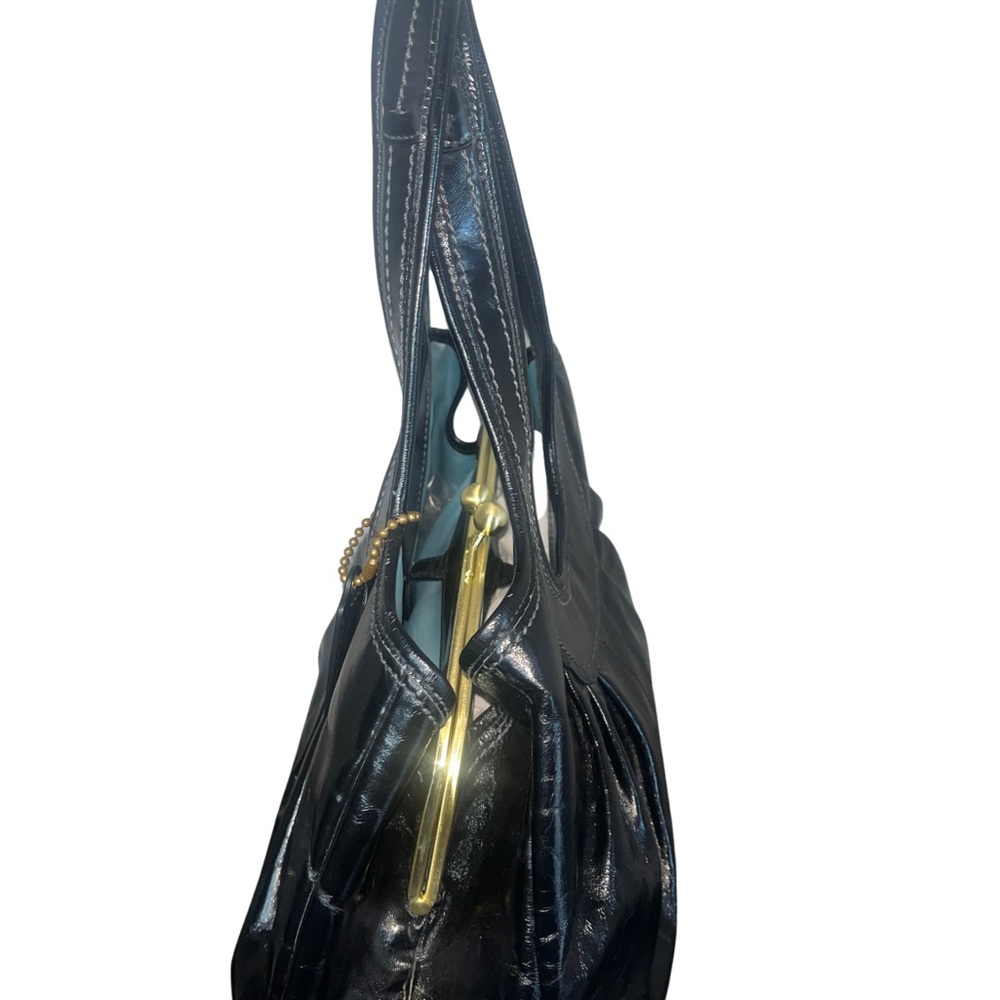 Coach Ergo Pleated Kiss lock Patent Leather Bag - Picture 4 of 11